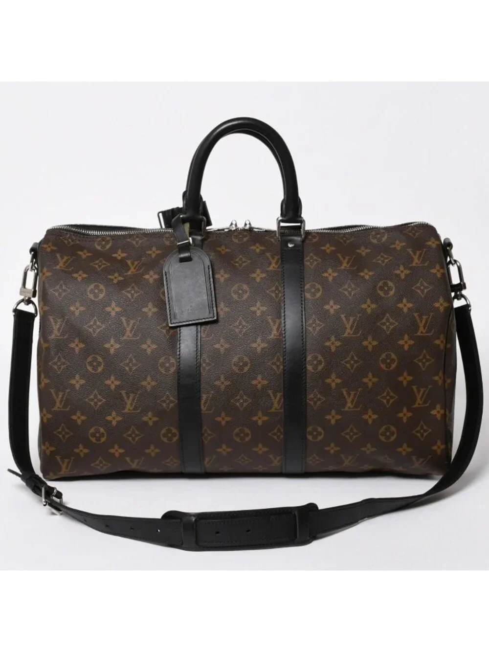 Louis Vuitton Boston Bag Keepall Bandouliere 45 Monogram Brown Gold